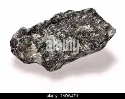 Gabbro - coarse-grained, intrusive igneous rock formed from the slow cooling of magnesium-rich and iron-rich magma