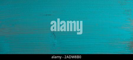 Panoramic turquoise wooden textured background Stock Photo