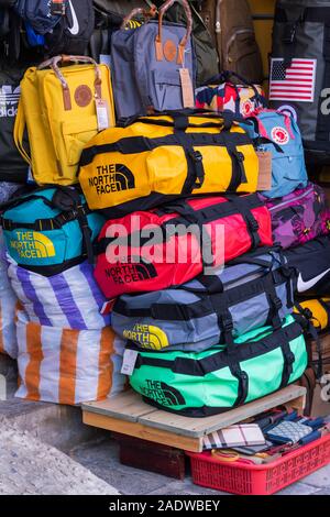 North Face Colourful Luggage For Sale Hoi An Old Quarter Vietnam Stock  Photo - Alamy