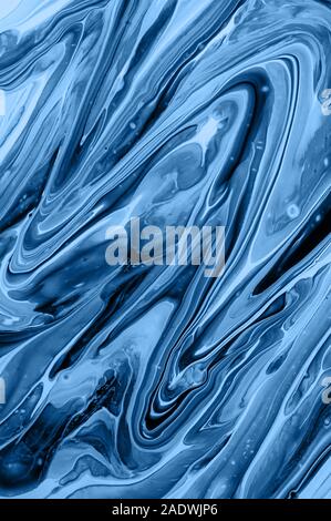 Liquid abstract art. Liquid abstract art. Abstract texture of liquid acrylic. Vertical frame. Stock Photo