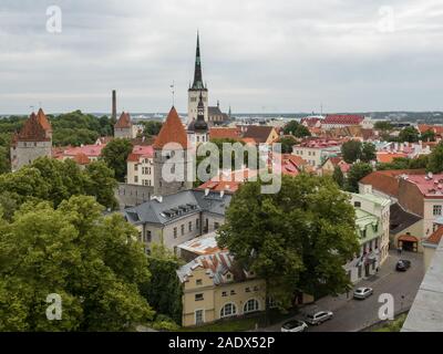 Tallinn Old Town, UNESCO world herritage site. Stock Photo