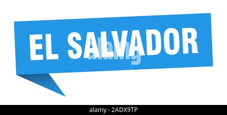 El Salvador sticker. Blue El Salvador signpost pointer sign Stock Vector