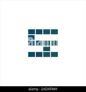 initial letter es or se logo vector logo design Stock Vector