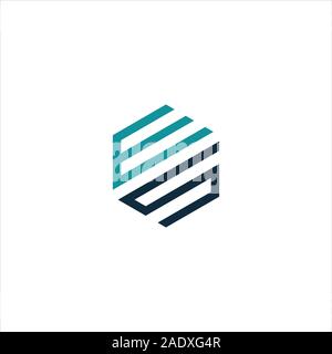 initial letter es or se logo vector logo design Stock Vector