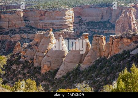 Fruita, Colorado - The Coke Ovens, a series of rock domes Colorado National Monument. Stock Photo