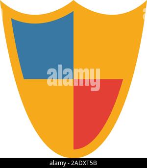 Infographics shield. Vector design element. Data protection ...