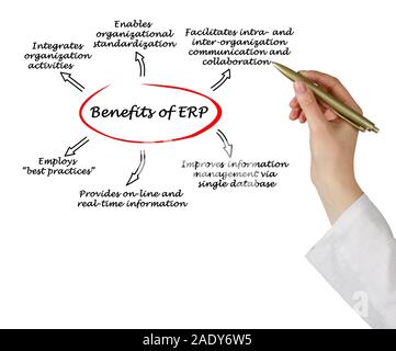 Benefits of ERP Stock Photo