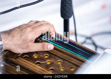 Indian sikh traditional ritual musical instruments Stock Photo