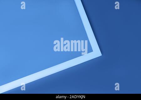 Blue 2020 inscription. Gradient colors palette. Trendy multicolor paper background from a cardboard of different colors. Copy space. Stock Photo