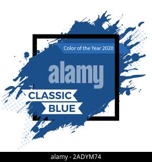 Color of the Year 2020 Label Stock Vector