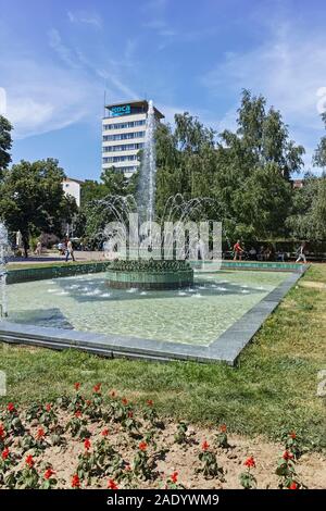 SOFIA, BULGARIA - MAY 31, 2018: Garden in front of Central Mineral Bath - History Museum of Sofia, Bulgaria Stock Photo