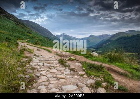 Ben Nevis Mountain Footpath Stock Photo