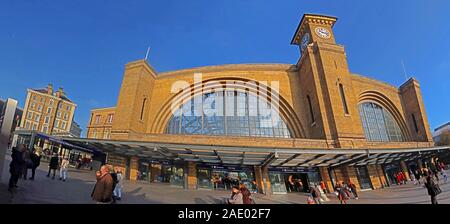 Kings Cross station panorama, Euston Road, North London,England,UK Stock Photo