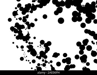 Black Dots Pattern Design Stock Photo