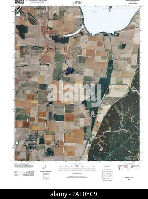 USGS TOPO Map Tennessee TN Ridgely 20100507 TM Restoration Stock Photo