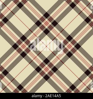 Tartan pattern. Scottish plaid. Scottish cage. Scottish checkered background. Traditional scottish ornament. Seamless fabric texture. Vector illustrat Stock Vector