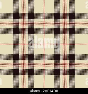 Tartan pattern. Scottish plaid. Scottish cage. Scottish checkered background. Traditional scottish ornament. Seamless fabric texture. Vector illustrat Stock Vector