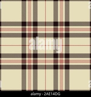 Tartan pattern. Scottish plaid. Scottish cage. Scottish checkered background. Traditional scottish ornament. Seamless fabric texture. Vector illustrat Stock Vector