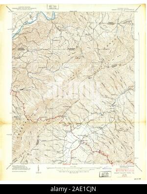 Shady Valley, Tennessee, map 1938, 1:24000, United States of America by ...