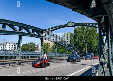 Stubenrauchbrücke, Niederschöneweide, Treptow-Köpenick, Berlin, Deutschland Stock Photo