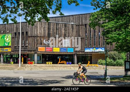 Hauptgebäude, FEZ, Wuhlheide, Oberschoeneweide, Berlin, Deutschland Stock Photo