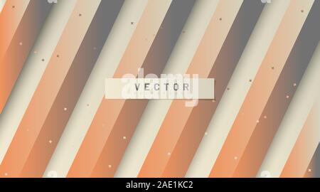 abstract vector background. straight parallel lines with gradients. 3D design Stock Vector