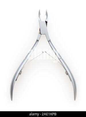 Nail clippers isolated on white background with clipping path Stock Photo
