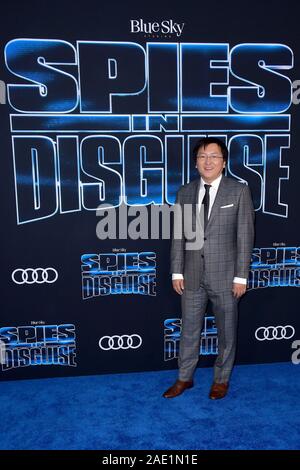 Masi Oka at the world premiere of the movie 'Spies in Disguise / Spies Undercover - A Wild Transformation' at the El Capitan Theater. Los Angeles, 04.12.2019 | usage worldwide Stock Photo