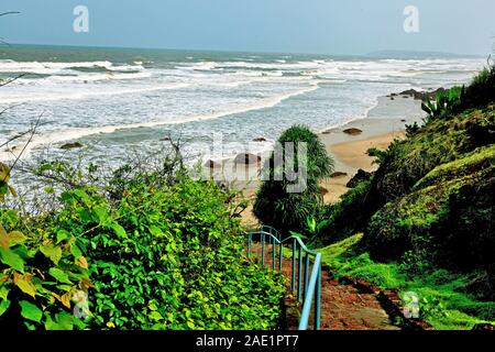 Ganpatipule beach, Konkan coast, Ratnagiri, Maharashtra, India, Asia Stock Photo