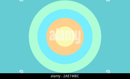 Ellipse Abstract Background, Cyan, Blue, Orange, Yellow, Green Stock Vector