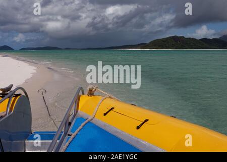 Whitsundays archipelago on Coral Sea, Australia Stock Photo