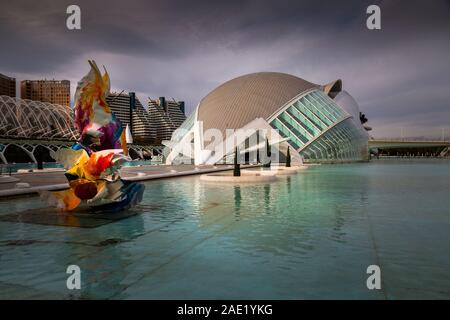 The Hemisferic building in Valencia Stock Photo