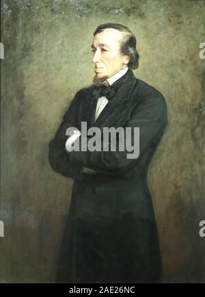 Portrait of Benjamin Disraeli by Sir John Everett Millais at the National Portrait Gallery, London, UK Stock Photo
