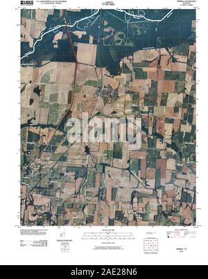 USGS TOPO Map Tennessee TN Trimble 20100428 TM Restoration Stock Photo