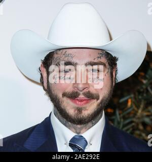 WEST HOLLYWOOD, LOS ANGELES, CALIFORNIA, USA - DECEMBER 05: Rapper Post Malone arrives at the 2019 GQ Men Of The Year Party held at The West Hollywood EDITION Hotel on December 5, 2019 in West Hollywood, Los Angeles, California, United States. (Photo by Xavier Collin/Image Press Agency) Stock Photo