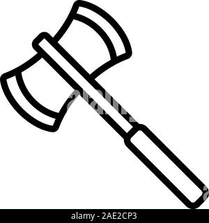 axe warrior icon vector. Isolated contour symbol illustration Stock Vector