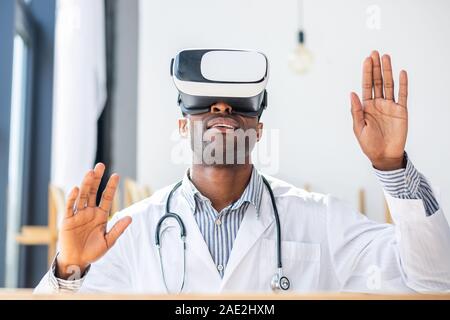 Joyful male person being in frustration Stock Photo