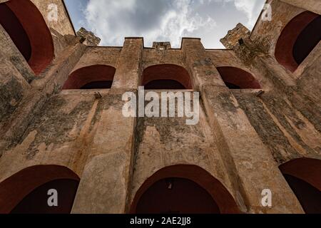 Convent of San Bernardino de Siena, Valladolid, Yucatan, Mexico Stock Photo