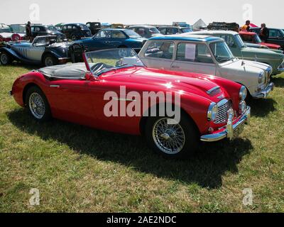Austin-Healey 3000, the big Healey British sports car. The bodies were made by Jensen Motors and assembled by BMC (British Motor Corporation) Stock Photo