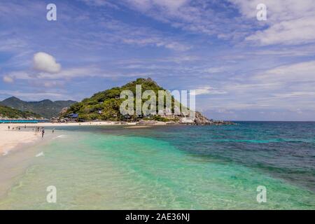 Most beautiful beaches. Koh Nang Yuan Beach near Koh Tao Koh in Thailand Surat Thani. Stock Photo