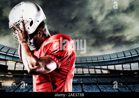 Composite image of american football player Stock Photo