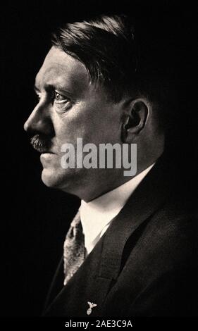 Adolf Hitler (1889 – 30 April 1945) was a German politician and leader of the Nazi Party, Chancellor of Germany in 1933, and as Führer in 1934. Stock Photo