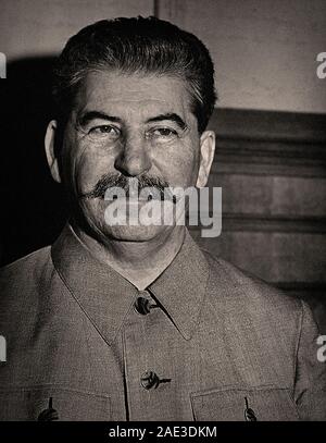 Marshal Joseph Stalin.  Joseph Stalin (1878 – 1953)  a Georgian revolutionary and Soviet politician who led the Soviet Union from the mid–1920s until Stock Photo