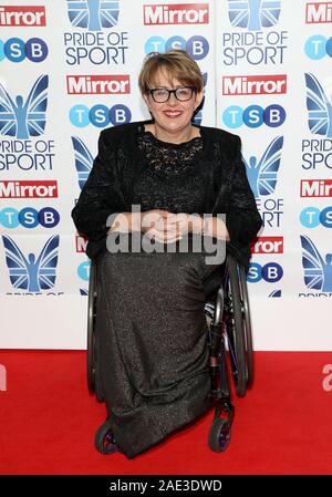 Tanni Grey-Thompson attending the Pride of Sport Awards 2019 held in London. PA Photo. Picture date: Thursday December 5, 2019. Photo credit should read: Lia Toby/PA Wire Stock Photo