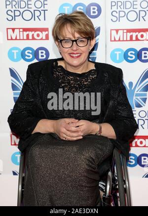 Tanni Grey-Thompson attending the Pride of Sport Awards 2019 held in London. PA Photo. Picture date: Thursday December 5, 2019. Photo credit should read: Lia Toby/PA Wire Stock Photo