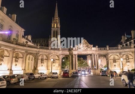 Nancy, France - August 30, 2019: Palace of the Dukes of Lorraine in the historic center of the city of Nancy in France. A UNESCO World Heritage Site Stock Photo