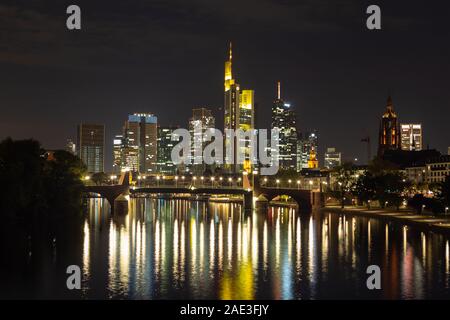 Frankfurt am Main Architecture aerial view. 20.10.2019 Frankfurt am Main Germany Stock Photo