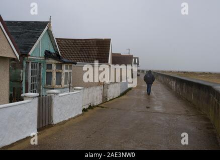 Jaywick, a rundown Essex seaside resort in Tendring near Clacton-on-Sea which has been singled out in an official report as  the most deprived area of England. Stock Photo