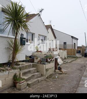 Jaywick, a rundown Essex seaside resort in Tendring near Clacton-on-Sea which has been singled out in an official report as  the most deprived area of England. Stock Photo