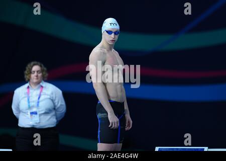 Glasgow, UK. 06th Dec, 2019. Maxime Grousset of France competes in Men’s 50M Freestyle Semi-Final 1 of 2 during day 3 of the  LEN European Short Course Swimming Championships 2019 at Tollcross International Swimming Centre on Friday, 06 December 2019. GLASGOW SCOTLAND. Credit: Taka Wu/Alamy Live News Stock Photo